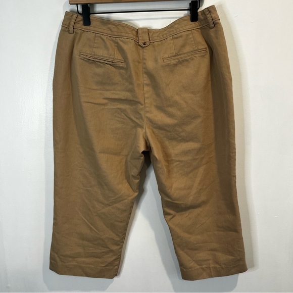Women’s | Larry Levine Tan Capri Pants | Size 14 - Picture 3 of 8